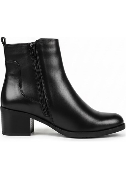 Siyah Kadın Hakiki Deri Topuklu Bot 440.25K-027-011 fiyatları