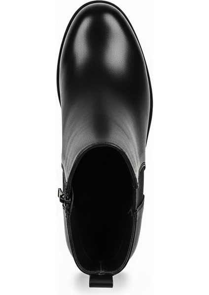 Siyah Kadın Hakiki Deri Topuklu Bot 440.25K-027-011 fırsatları