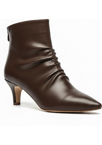Kahverengi Kadın Topuklu Bot 240.46-2001