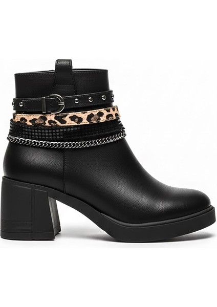 Siyah Kadın Topuklu Bot 640.5290-01