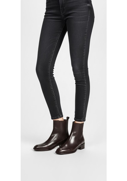 Kahverengi Kadın Hakiki Deri Topuklu Bot 002.40652 fiyatları