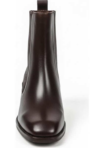 Kahverengi Kadın Hakiki Deri Topuklu Bot 002.40652 modelleri