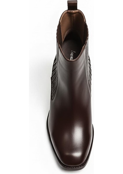 Kahverengi Kadın Hakiki Deri Topuklu Bot 002.40652 fırsatları