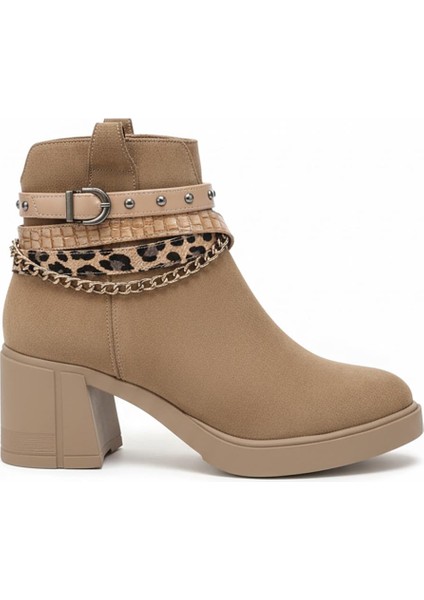 Taba Süet Kadın Topuklu Bot 640.5290-03