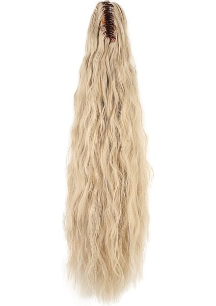 Tokalı Kabarık Dalgalı At Kuyruğu / Kumral Beyaz Platin Röfleli fırsatları