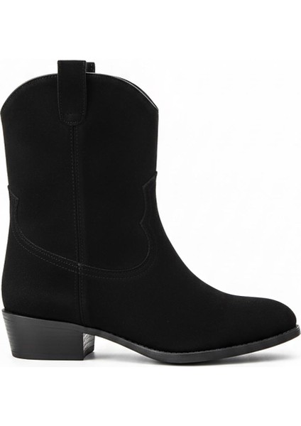 Siyah Süet Kadın Topuklu Bot 640.3412 fiyatları