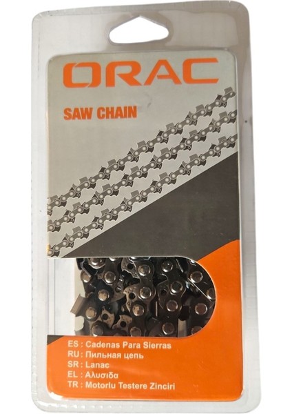 Kesik Zincir Orac 3.25" 1.3 mm 38 Diş Köşeli | Motorlu Testere Uyumlu Profesyonel Zincir