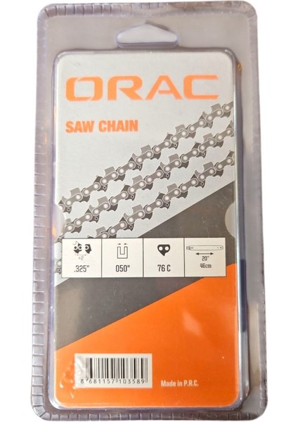 Kesik Zincir Orac 3.25" 1.3 mm 38 Diş Köşeli | Motorlu Testere Uyumlu Profesyonel Zincir fiyatları