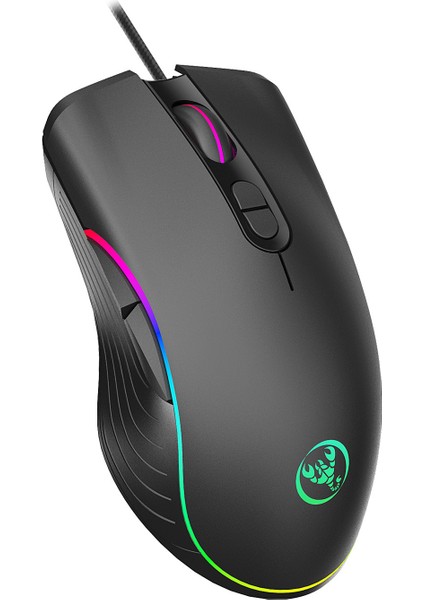 Rgb Kablolu Oyun Faresi, 7 Renkli Arka Aydınlatmalı 3200 Dpı Ayarlanabilir Optik Espor Faresi, 4 Dpı Seviyesi, Pc Dizüstü Bilgisayar Oyuncuları Için Ergonomik Bilgisayar Faresi (Yurt Dışından)