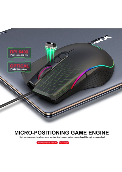Rgb Kablolu Oyun Faresi, 7 Renkli Arka Aydınlatmalı 3200 Dpı Ayarlanabilir Optik Espor Faresi, 4 Dpı Seviyesi, Pc Dizüstü Bilgisayar Oyuncuları Için Ergonomik Bilgisayar Faresi (Yurt Dışından) fiyatları
