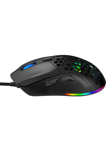 Değiştirilebilir Arka Kapaklı Kablolu Rgb Oyun Faresi - 7200 Dpı Ultra Hafif Tasarım, 7 Programlanabilir Düğme, Pc E-Spor Için Örgülü Kablo (Yurt Dışından) fırsatları
