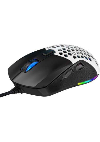 Değiştirilebilir Arka Kapaklı Kablolu Rgb Oyun Faresi - 7200 Dpı Ultra Hafif Tasarım, 7 Programlanabilir Düğme, Pc E-Spor Için Örgülü Kablo (Yurt Dışından) indirimleri