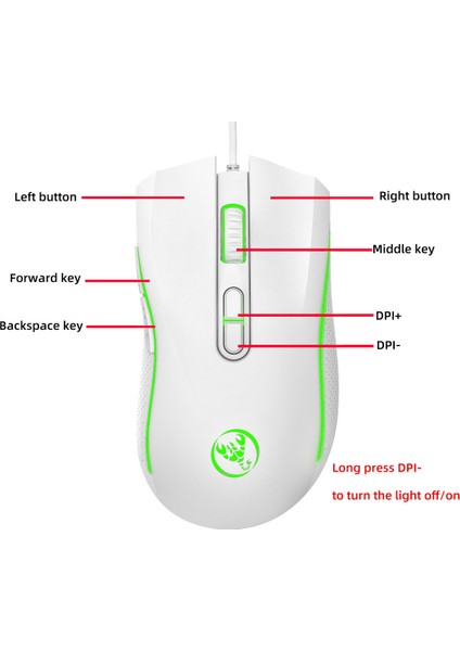 Rgb Kablolu Oyun Faresi, 7 Renkli Arka Aydınlatmalı 3200 Dpı Ayarlanabilir Optik Espor Faresi, 4 Dpı Seviyesi, Pc Dizüstü Bilgisayar Oyuncuları Için Ergonomik Bilgisayar Faresi (Yurt Dışından) modelleri