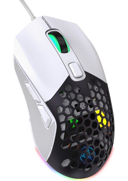 Değiştirilebilir Arka Kapaklı Kablolu Rgb Oyun Faresi - 7200 Dpı Ultra Hafif Tasarım, 7 Programlanabilir Düğme, Pc E-Spor Için Örgülü Kablo (Yurt Dışından) modelleri