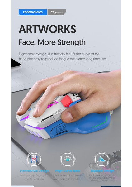 13 Rgb Aydınlatma Modu, 6 Dpı Seviyesi (4000 Dpı'a Kadar) ile 10 Tuşlu Kablosuz Üç Modlu Oyun Faresi - Pc/dizüstü Bilgisayar Için Ergonomik E-Spor Faresi (Yurt Dışından) indirimleri