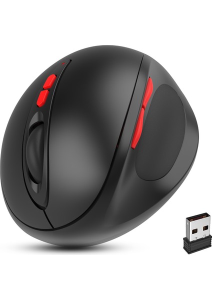 2.4ghz Kablosuz Dikey Ergonomik Fare - Ofis/oyun Için 2400DPI Hassasiyet, Bilgisayar/dizüstü Bilgisayar Için Konforlu El Desteği Faresi (Yurt Dışından) fiyatları
