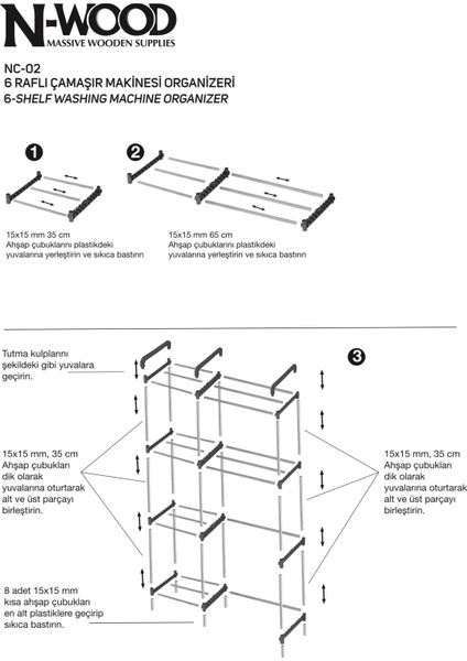 NC02 Ahşap Çamaşır Makinesi Organizer Banyo Düzenleyici Raf Masif Çam Ahşap modelleri