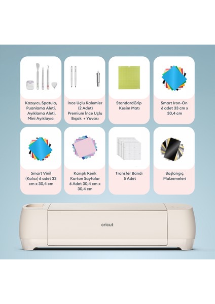 Crıcut 2011287 Explore 4 + Temel Aksesuar Paketi modelleri