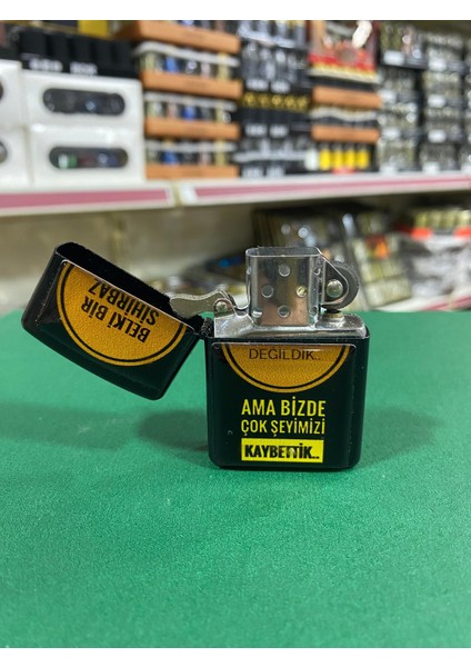 Belki Bir Sihirbaz Değildik Yazılı Benzinli Çakmak fiyatları