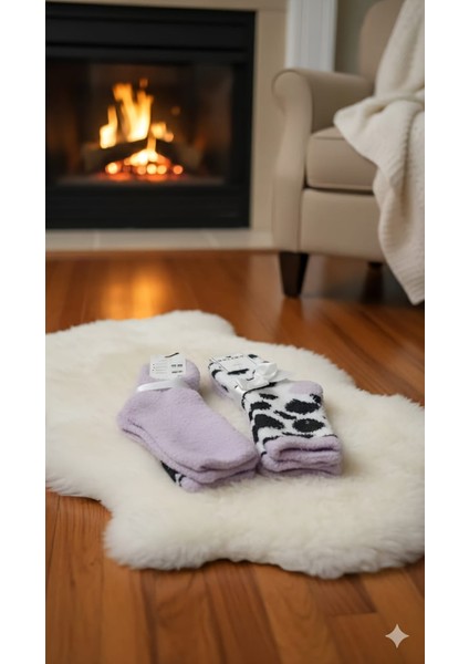 2 'li Pelüş Ev /uyku Çorabı Numara: 36-38