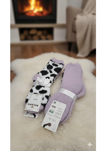2 'li Pelüş Ev /uyku Çorabı Numara: 36-38 modelleri