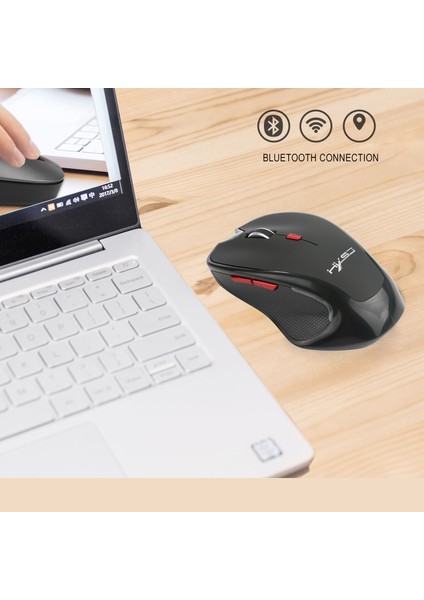 Bluetooth 3.0 Kablosuz Fare - Ofis/oyun Için 2400 Dpı Ergonomik Optik Fare, Dizüstü Bilgisayar/pc/tablet Için Taşınabilir Sessiz Fare (Yurt Dışından) fiyatları