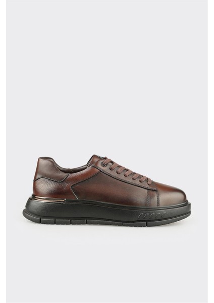 Kahve Deri Erkek Günlük Ayakkabı