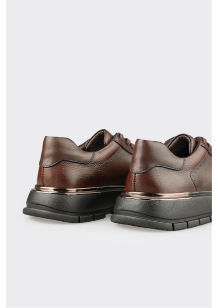 Kahve Deri Erkek Günlük Ayakkabı indirimleri