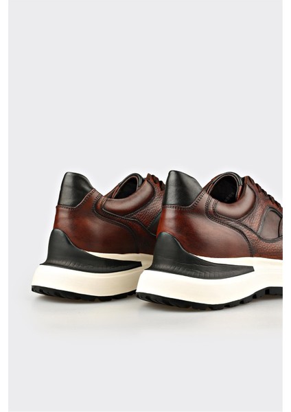 Kahve Deri Erkek Spor Ayakkabı indirimleri