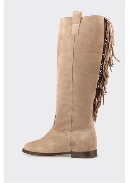 Vizon Deri Kadın Çizme modelleri