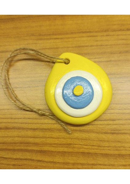 El Yapımı Sarı Nazar Boncuğu-Dekoratif Nazar Boncuğu Askılı – El Yapımı Nazar Süsü - Pozitif Enerji Nazar Boncuğu modelleri