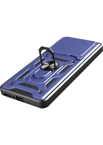 Xmpdby Newface Xiaomi Redmi Note 14 4g Pars Lens Yüzüklü Silikon - Lacivert modelleri