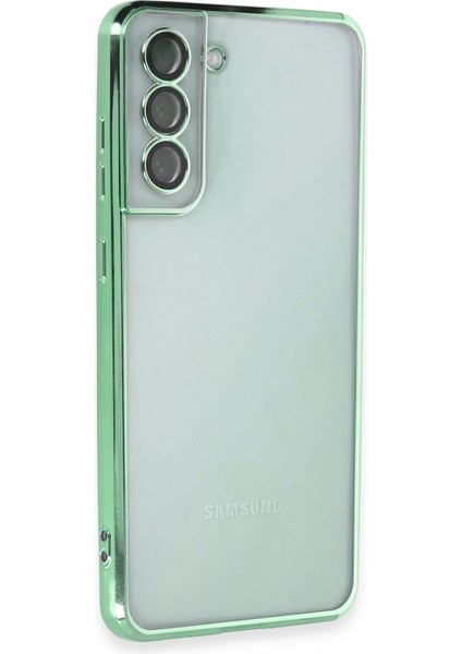 Samsung Galaxy S21 Fe Kılıf Lensli Silikon - YEŞIL-(5796) - N611J298-M57611 fiyatları