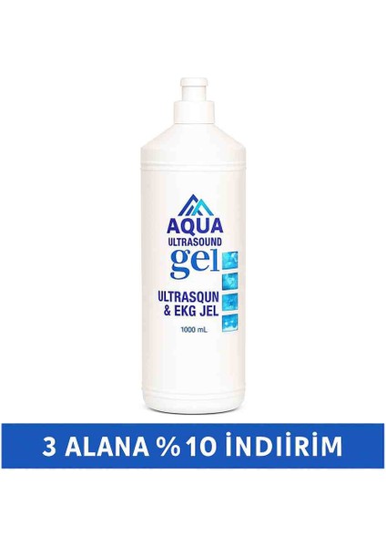 Ultrason Jeli 1 Adet 1000 ml – Ekg, Eeg, Fizik Tedavi Için Su Bazlı Medikal Jel , Kayganlaştırıcı