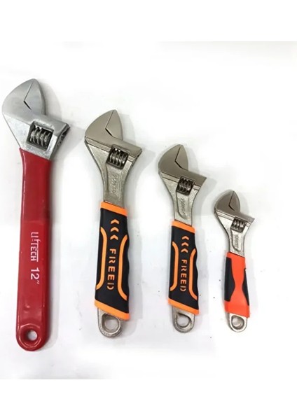 1 Adet 10" 250X30 Ayarlı Ingiliz Anahtarı Pik Döküm Çelik Kurbağacık