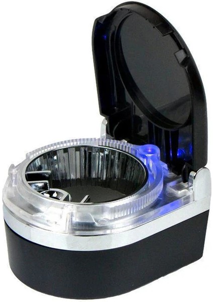 Ally SD-1201 LED Işıklı Kapaklı Araç Küllük Oto Araba Kül TABLASI-(5775)