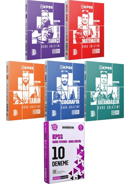 2026 Kpss Türkçe Matematik Tarih Coğrafya Vatandaşlık Konu Anlatımı - 2026 Kpss Ortaöğretim Çözümlü 10 Deneme