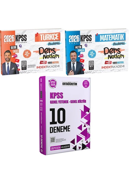 2026 Kpss Türkçe Matematik Akademisi Ders Notları - 2026 Kpss Ortaöğretim Çözümlü 10 Deneme