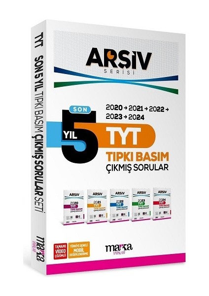Son 5 Yıl Tyt Arşiv Serisi Tıpkı Basım Fasikül Fasikül Çıkmış Sorular Tamamı Video Çözümlü