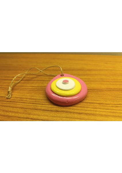 El Yapımı Pembe Nazar Boncuğu-Dekoratif Nazar Boncuğu Askılı – El Yapımı Nazar Süsü - Pozitif Enerji Nazar Boncuğu modelleri