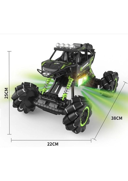 Limon 11618 Kumandalı Stunt Drıft Off Road Rock Clımbıng 4x4 Sesli Işıklı Şarjlı Araba 8+