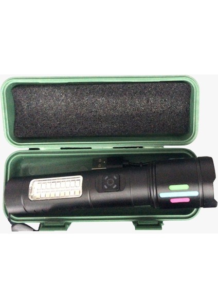 Şarjlı LED El Feneri (Kutulu)