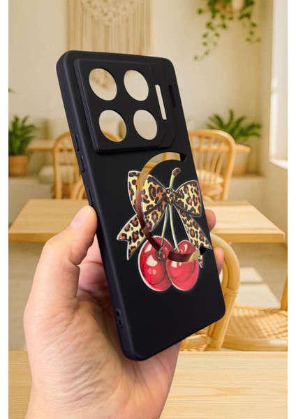 Infinix Gt 20 Pro Uyumlu Kiraz Leopar Fiyonk Desenli Silikon Darbe Emici Rubber Kılıf modelleri