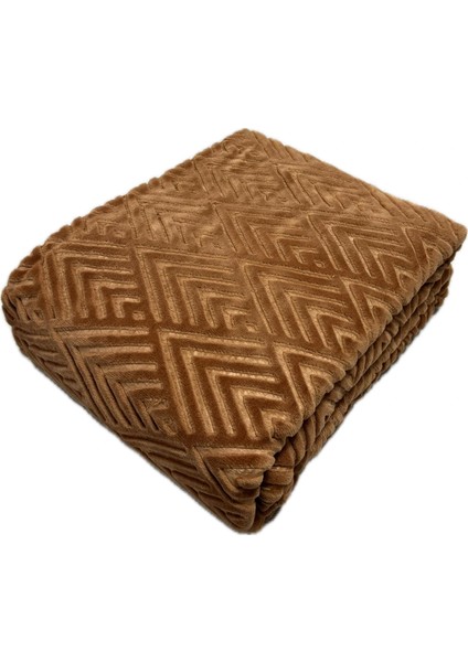 Battaniye Elegans Merinos Yeni Sezon Tek Kişilik Battaniye Tarçın Rengi