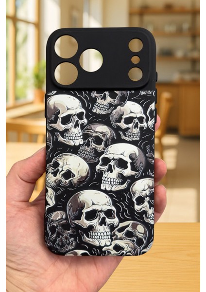 iPhone 17 Pro Max Uyumlu Kuru Kafa Silikon Darbe Emici Klasik Korumalı Rubber Kılıf fiyatları