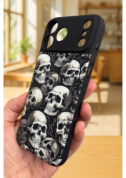 iPhone 17 Pro Max Uyumlu Kuru Kafa Silikon Darbe Emici Klasik Korumalı Rubber Kılıf fırsatları