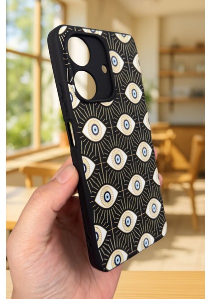 Realme Note 60 Uyumlu Evıl Eye Desenli Silikon Darbe Emici Klasik Korumalı Rubber Kılıf fırsatları