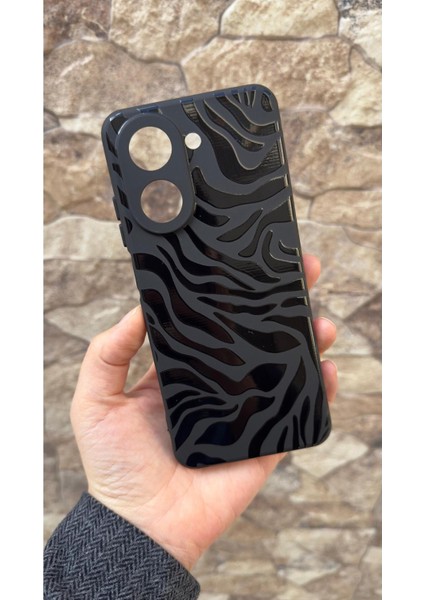 Redmi A5 Uyumlu Zebra Desenli Silikon Darbe Emici Klasik Korumalı Rubber Kılıf