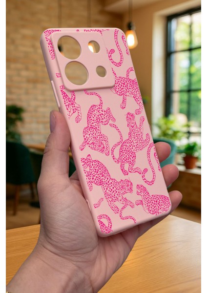 Xiaomi Redmi Note 13 Pro 5g Pembe Leopar Desenli Silikon Darbe Emici Klasik Korumalı Rubber Kılıf indirimleri