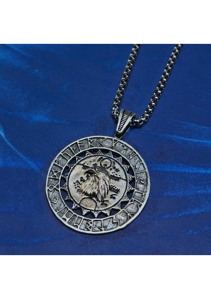 Kartal El Işçiliği 925 Ayar Gümüş Erkek Kolye modelleri